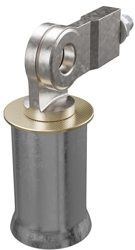 Amig - Security Lock for Roller Blinds, Mod SBL-01, Galvanized Steel, Compatible with 200-75 and 201-60 Padlocks, Includes Lock Bracket