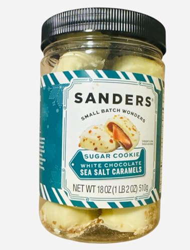 Sanders Small Batch Wonders Sugar Cookie White Chocolate Sea Salt Caramels, 18 oz