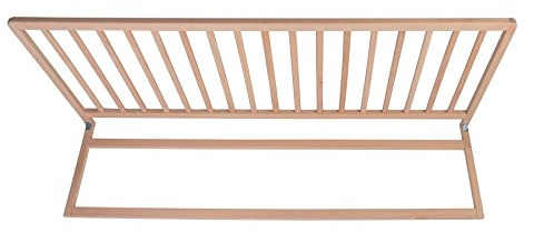Safetots Extra breites extra hohes Bettgitter aus Holz, naturfarben, 60 cm hoch x 140 cm breit, Kleinkind-Bettgitter für Sicherheit, sicheres Kinderbettgitter, vormontiert, einfache Installation