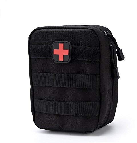 VGEBY1 First Aid Tasche, wasserdichte Erste Hilfe Tasche Mini Leichte Notfalltasche Medizintasche für Camping, Radfahren Outdoor Aktivitäten(Schwarz)