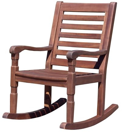 Turtleplay Nantucket Kid’s Rocking Rocker Chair, Brown