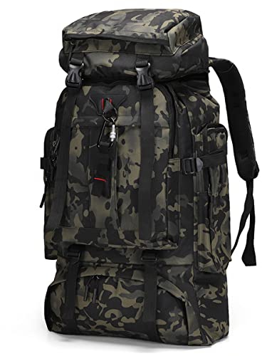 Wanderrucksäcke 80L Rucksack Reiserucksack Trekkingrucksäcke Multifunktionale Tagesrucksack Herren Damen Outdoorrucksack Daypack Schulrucksack Sporttasche LaptoptascheKlettern Camping Reiten Reisen