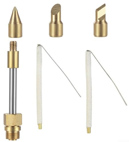 SPORTARC 6PC Lötkolben Tipps Set, 510 Schnittstelle Lötkolben Spitze Drahtlose Lötwerkzeug 15W USB mit Heizkern für Präzisionsschweißen