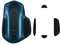 kwmobile Mouse Feet Replacement Compatible with Logitech MX Master 2S Computer Mouse Skates Sticker - Black