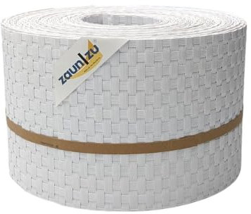 zaun|zu® Rattan 10x Einzelstreifen 2,55 m: Sichtschutzstreifen PE für Doppelstabmatten UV-beständiger Sichtschutz | Zaunblende Made in Germany