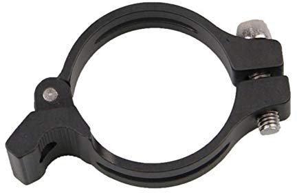 Aluminium Legierung Sattelkloben MTB Rennrad Sitzring Clip 34.9mm Getriebeschalter Sitz Gerade Verschluss Clip Ring Typ Aluminiumlegierung Fahrrad Sattelklemme Fahrradsattel Befestigung