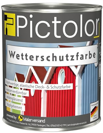 Pictolor® Wetterschutzfarbe (Weiß, 0,75 Liter)