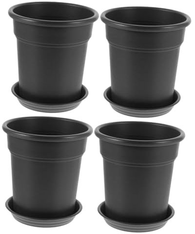BESPORTBLE 4 Ensembles De Pots De Pots De Gallon s D'Orchidées en Plastique avec Trous s De Plantes De Pépinière s De Fleurs en Plastique s De Fleurs Transparents avec Drainage
