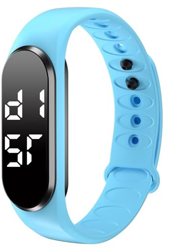 Digital Kinderuhr Armbanduhr Junge Mädchen Schrittzähler Digitaluhr Fitnessarmband Fitness Tracker Schlaftracker Fitnessuhr Ohne App Und Handy Wecker Wasserdicht Kalorien
