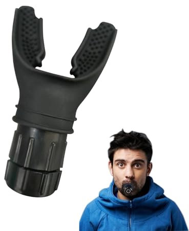 1PCS Breath Trainer Black Lung Capacity Trainer Adjust Resistance Improve Lung Capacity Handheld Lung Trainer Training Tool for Improves Lung Capacity and Stamina Booster Runners Sports Lovers