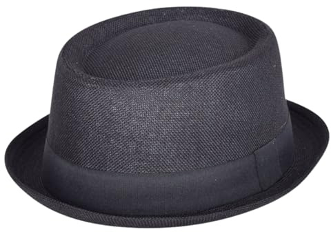 Trenzeo Porkpie Fashion Hat – Breathable Summer Mesh Pork Pie Hat for Men Outdoor Hat Men's Hats