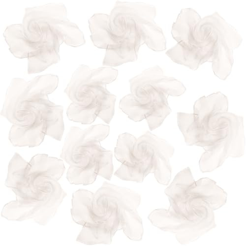Lolakee Dance Scarves 12 Pcs Juggling Scarves for Kids Play Silk Scarve for Babies Toddlers Children Movement Learning Education Musical Accessories Colorful Scarfs Magic Tricks Performance(White)