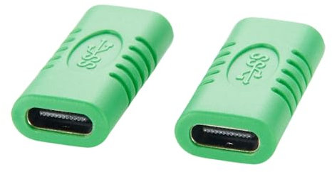 Plinkwirekb USB C Coupler Female to Female Adapter USB 3.1 Type C Extender USB 3.1 Gen 2 Gender Changer Converter Connector 10G Data Transfer PD 100W for USB HUB Laptop Tablet (2PCS)