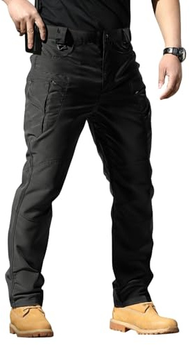 Generisch Baggy Jogginghose Herren Golfhose Outdoorhose Laufhose Tarnhose Latzhose Jeans Arbeitshose Mückenschutz Kleidung Schwarz Sporthose Y2K Clothes Men Stoffhose Elegant Militär Jacke Trekking