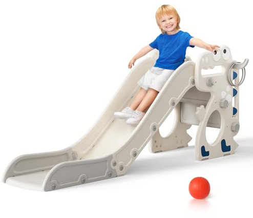 Kinderrutsche rutsche Scivoli indipendenti, set da gioco per bambini, Scivolo in polietilene ad alta densità (HDPE) parco giochi per bambini, capacità di carico massima 50 kg