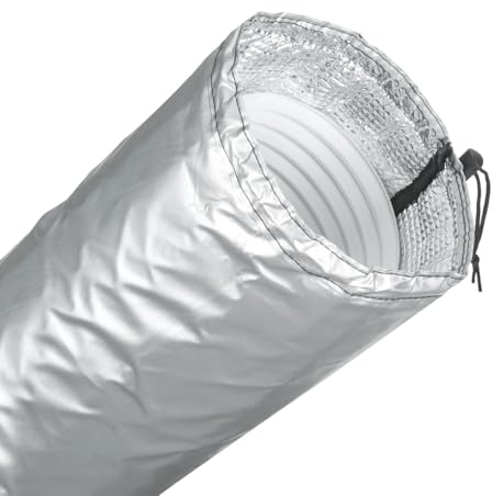 Gaine Isolante Climatisation, Isolant Tuyau Climatisation, Housse de Protection, Manchon Isolation pour Climatiseur Mobile, Accessoire Maison Bureau Caravane Fenêtre et Garage