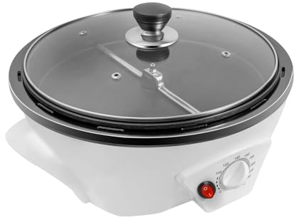 Kaffeeröster Maschine, Elektrische Bohnenröster, Einstellbarer Temperaturbereich 0-240°C, 500g Backmaschine, Multifunktionaler Kaffeebohnen RöSter für Kaffeebohnen, Nüsse, Popcorn