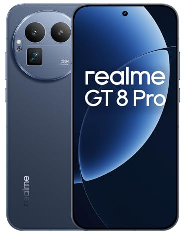 realme GT 8Pro 5G Smartphone 12+256GB,Blue, 6.72 inch Screen, 120Hz Display, 120W SuperVOOC, 7000mAh Battery, 300MP Camera, Qualcomm Snapdragon 8 Elite Gen 5, IP69