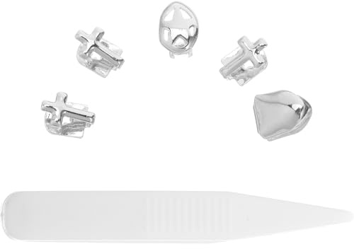 GLEAVI Hip Hop Zahngrills mit Kreuzdesign aus Kupfer für Damen und Herren Halloween Kostüm Zahnschmuck Accessoires Bequemer Sitz Langlebiger Rapper Zahn Bling Schmuck