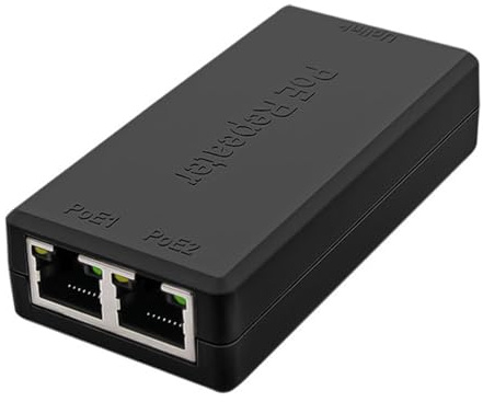 NONGYU Switch di rete POE Gigabit a 2 porte con IEEE802.3af At per Power Over Ethernet e installazione Plug and Play con distanza di trasmissione 100 m Plug and Play Switching