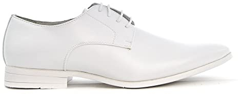 UOMO DESIGN - Derby Homme Simple - Philippe (Blanc, 41)