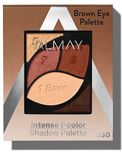 Almay Intense I-Color Enhancing Eyeshadow Palette, 010 Brown Eyes, 0.1 oz