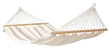 La Siesta® Florencia Latte – Organic Cotton Double Spreader Bar Hammock