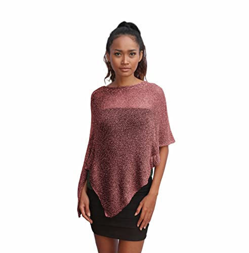 creazioni unique Poncho Coprispalle da Donna Elegante da Cerimonia o Sera - Poncho Donna Estivo e Primaverile in Rete di Viscosa Termica Profumato con Essenza di Fiore di Ciliegio
