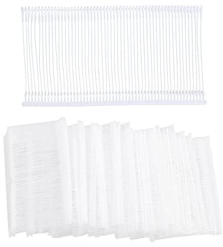 560 pezzi di fissaggio standard bianchi per etichettatura, in plastica, ricariche per pistole per etichettatura prezzi, etichette per indumenti, accessori per etichettatura, puntine per etichettatura