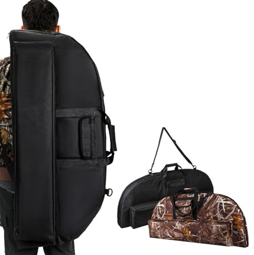 NCONCO Bogenschießen Compound Bow Bag, mehrere Taschen, leicht, tragbar, Compound Bow Case, große Kapazität Canvas Compound Bogen Rucksack, Bogen Tragetasche Halter für Outdoor Jagd Schießen