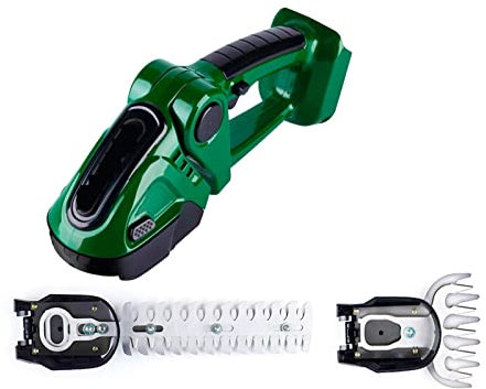 USKI Tagliaerba e tagliabordi Tagliasiepi Elettrico 2 in 1 13000 Giri/min Rasaerba for Uso Domestico Forbici for cespugli da Giardino Forbici for Erba Utensile Elettrico(Option 4 - Green)
