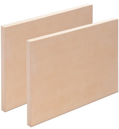 Art-Star 2X Holz MALGRUND 30x40 cm | Birkenholz naturbelassen | Tiefe 3,8 cm | Malplatte, Holzmalgrund, Holzleinwand aus Birke, Rahmen zum Bemalen Basteln DIYl