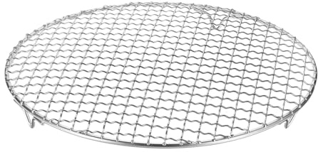 M METERXITY Cooling Rack, 11 Round Stainless Steel Baking Rack with 20mm Legs for BBQ/Cooking/Roasting/Grilling/Steaming/Drying, Wire Cooling Rack for Baking [Silver]