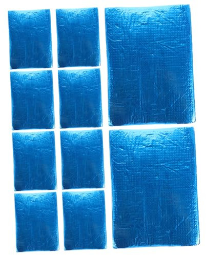 BUGUUYO 10pièces Tapis Isolation Acoustique Automobile Mousse Auto-adhésive Matériau Isolant Thermique Et Sonore Pour Capot De Voiture Épaisseur