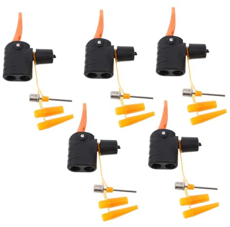 NAMOARLY 5stücke Fahrrad-steuersatz-abstandshalter Fahrradreifenpumpenadapter Luftkompressordüse Einstellbarer Pumpenadapter Kompatibel Mit Us-amerikanischen Französischen Und Britischen