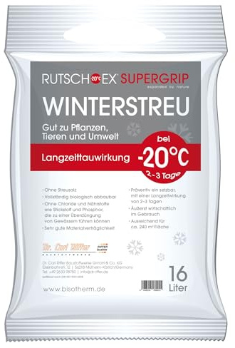 RUTSCH-EX Supergrip 2x16l Winterstreu mit Auftauwirkung salzfrei Streumittel