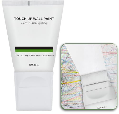Wandfarbe Ausbessern Weiß 100g, Wandreparatur Rollfarbe, Weiße wandfarbe, Ausbesserungsfarbe Weiss Roller, Wandfarbe Reparatur Graffiti & Flecken