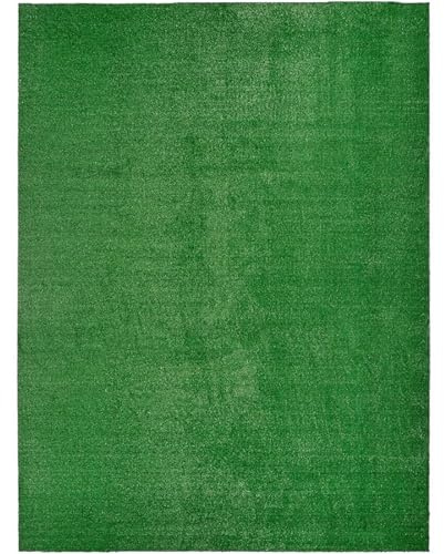 HUWOYG Césped Artificial Césped Artificial de 2,7 m x 3,6 m, Grande, for Interior y Exterior, Color Verde para Terraza, Jardín