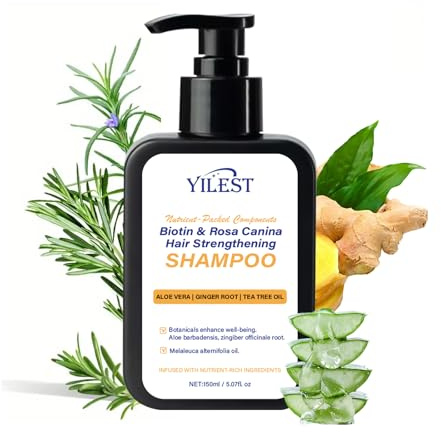 Biotin Shampoo mit Teebaumöl & Aloe Vera,150ml | Kräftigende volumenspende, Beruhigt die kopfhaut, Belebt & schützt, Sulfatfreie formel, Geeignet für feines haar