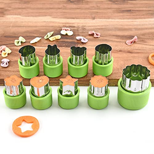 Jectse 12-Teiliges Ausstechformen-Set aus Edelstahl, Langlebig und Leicht Zu Reinigen, Vielseeitig Einetzbar für Zuckerkuchen, Selbstgemachte Kekse, Schokolade, Minikuchen, Geburts und und und und