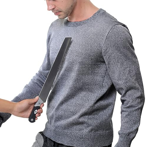Pounjsd Vêtements Résistants aux Coupures,Vêtement de protection invisible,Gilet Anti-coupures et Anti-Coups de Niveau 5, Couteaux Gilet Résistant Aux Coupures pour protéger la sécurité personnelle M