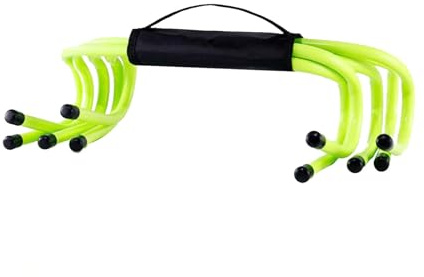 rockible 5 Piezas Vallas Agilidad Set Entrenamiento Velocidad Fútbol Niños Equipamiento de Coordinación Entrenamiento Portátil PP Adecuado para Deportes de, 15cm