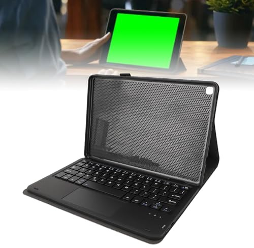 ZenithAur Adjustable Viewing Angle Tablet Case, Detachable Keyboard Cover with Touchpad for Fire HD 10 and 10 Plus 10.1in 2021 2023, High Precision Touchpad