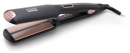 Kiepe 8293 Home Precision Infraredsilk Styler - Piastra per capelli in ceramica a infrarossi con piastre in ceramica per una lisciatura delicata, risultati lucidi e una guida controllata della
