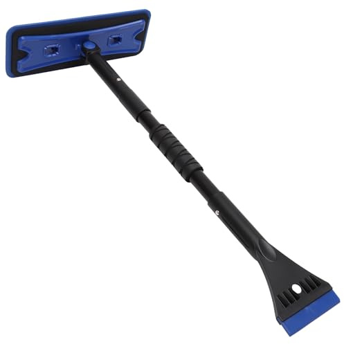Gogogmee Raspador de Nieve Extensible para Coche Mango Desmontable de Esponja Eva, Quitanieves para Vehículos, Cepillo y Raspador para Parabrisas, Herramienta para Limpieza de Invierno