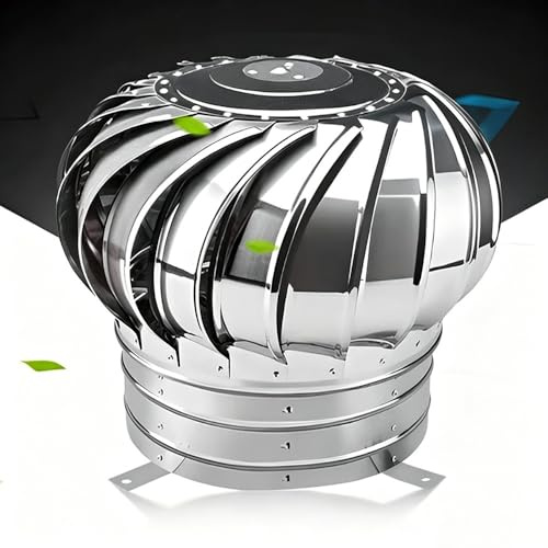 Tetto Vento Turbina 100mm 110mm 200mm Comignolo Girevole Canna Fumaria Rotante In Acciaio Inossidabile, Ventilatore Turbina Eolica Rotante Per Tetto(150mm/5.9in)