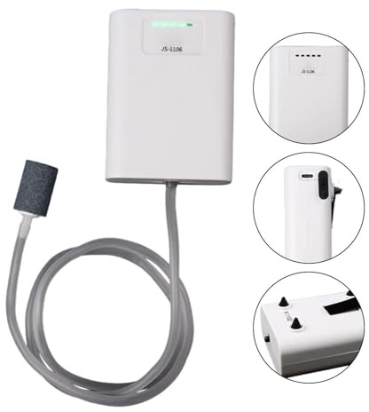 Akvarieluftpump för Fisk Finbubblig Syretillförsel | Batteridriven Akvarieluftpump För Sportfiskare, Djurhållare, Hobbyister, Trädgårdsfontäner, Bondgårdar, Husbilar och