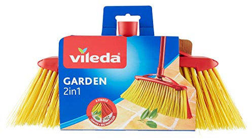 Vileda Garden – Brosse 2 en 1 pour extérieur – [Pack de 2]