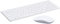 Rapoo 9300M kabelloses Tastatur-Maus Set Wireless Deskset 1300 DPI Sensor 12 Monate Batterielaufzeit kompakt DE-Layout QWERTZ PC & Mac - weiß