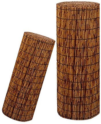 MikusangT Recinzione a Lamella Reed Scherma Recinzioni Decorative Tende Canna Naturali per Interni Esterni Tende di Paglia Dimensioni Essere Personalizzate Retro Sunshade